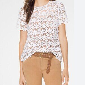Michael Kors Mixed Floral Lace Top
